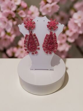 10/ $10 New Handwoven Teardrop Statement Earrings